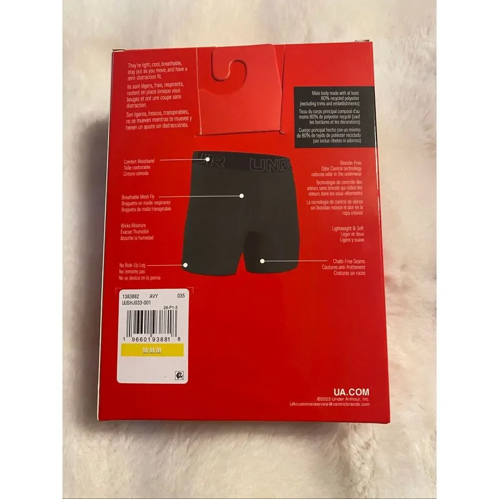 Under Armour Boxerjock Boxer Briefs Size M 3 Pack Underwear 6